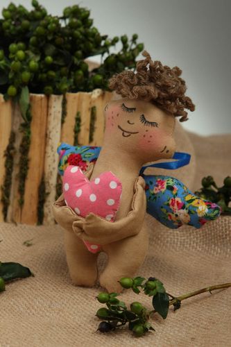 Игрушка ручной работы игрушка ангел из ткани с ароматом кофе интересный подарок - MADEheart.com