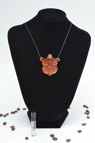 Handmade pendant for essential oil necklace in ethnic style designer jewelry - MADEheart.com