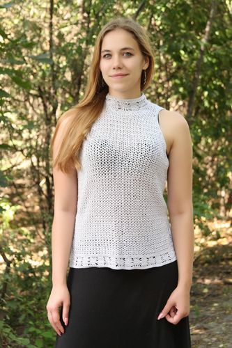 White knitted top - MADEheart.com