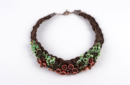 Handmade necklace designer accessory clay jewelry gift ideas unusual gift - MADEheart.com