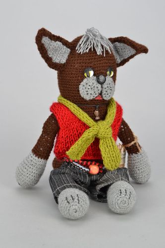 Juguete tejido Gato - MADEheart.com