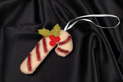 Décoration de Noël artisanale Bonbon faite main - MADEheart.com