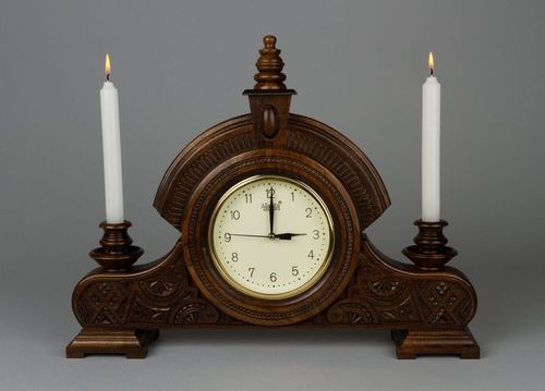 Elegant wooden clock - MADEheart.com