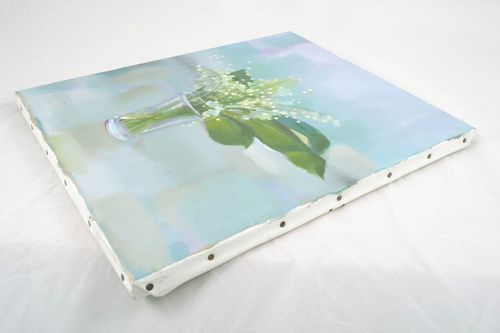 Cuadro de pared al óleo Muguetes - MADEheart.com