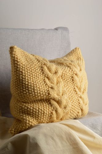 Federa a maglia fatta a mano federa bella biancheria da letto idee regalo - MADEheart.com