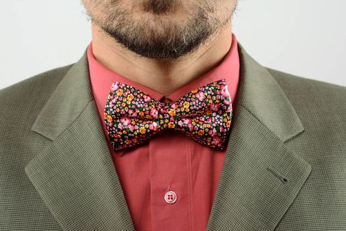 Bow tie made of viscose Flower Meadow - MADEheart.com