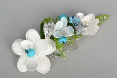 Unusual flower comb - MADEheart.com