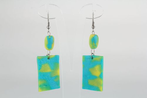 Ohrringe aus Polymerton Nordlicht - MADEheart.com