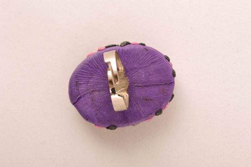 Anillo de arcilla polimérica grande - MADEheart.com