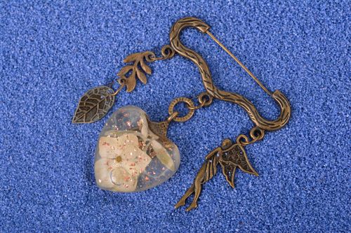 Broche original heermoso hecho a mano bisutería artesanal regalo para mujer - MADEheart.com