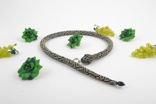 Schöne handmade Rocailles Kette Damen Collier Halsketten Damen Halsketten Frauen - MADEheart.com