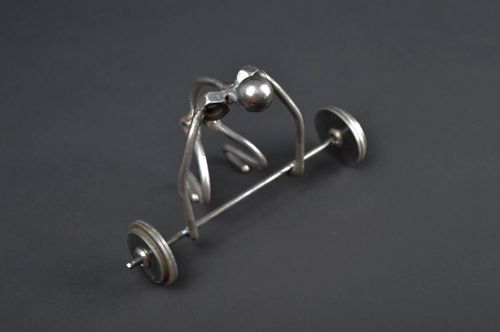 Stylish handmade metal figurine cool rooms collectible figurines for decor only - MADEheart.com