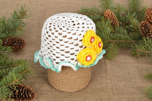 Childrens openwork crochet hat - MADEheart.com
