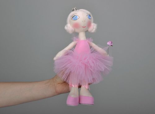 Handmade fabric doll - MADEheart.com
