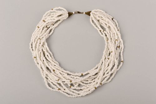 Collier en perles de rocaille Bijou fait main Idée cadeau original pour femme  - MADEheart.com