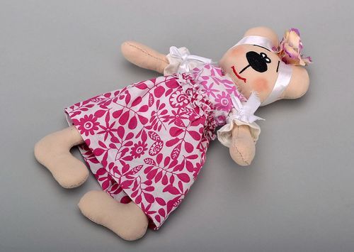 Fabric toy Bear Manya - MADEheart.com
