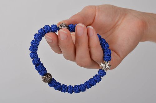 Pulsera de cuentas hecha a mano artículo religioso bonito rosario para rezar - MADEheart.com