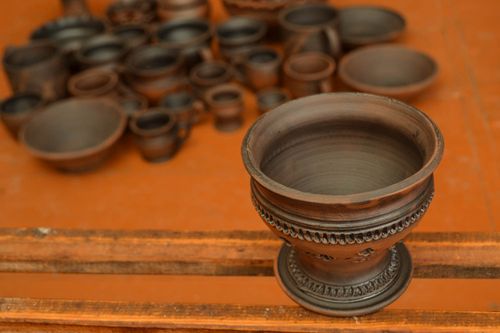 Handmade ceramic goblet - MADEheart.com