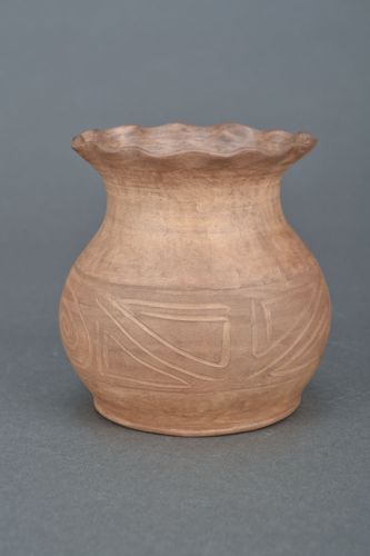 Vase en argile décoratif fait main pratique décoration belle et originale - MADEheart.com