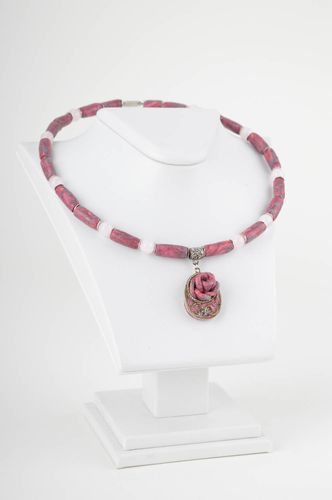 Collar artesanal bisutería de moda collar de arcilla polimérica para mujer - MADEheart.com