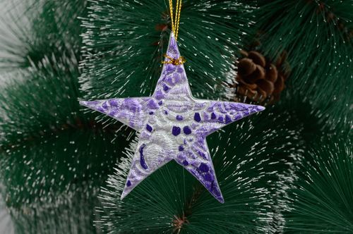 Holiday decor handmade clay Christmas tree toy home ideas decorative use only - MADEheart.com