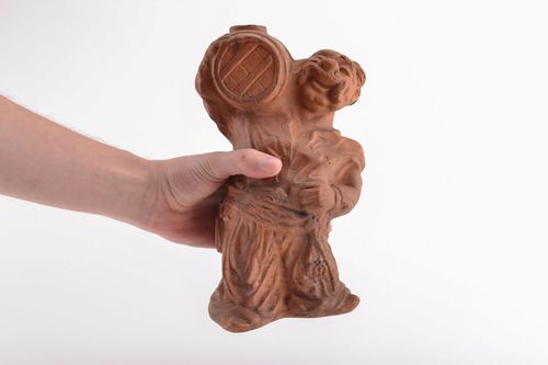 Botella cerámica artesanal Cosaco alegre - MADEheart.com