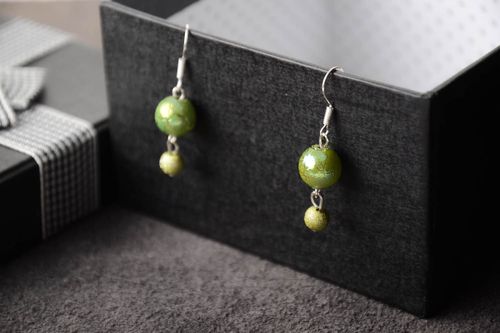 Handmade designer earrings tender feminine jewelry cute accessory for gift - MADEheart.com