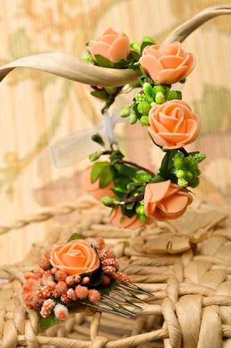 Juego de bisutería artesanal accesorios para niña elegantes regalo original - MADEheart.com