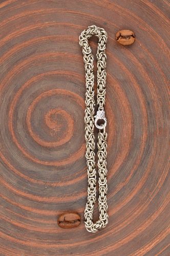 Handmade cupronickel bracelet chain weaving accessories designer bijouterie - MADEheart.com