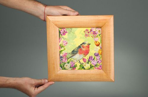 Painting in wooden frame - MADEheart.com