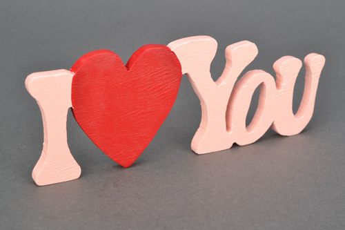 Deko Holzbuchstaben rosa - MADEheart.com