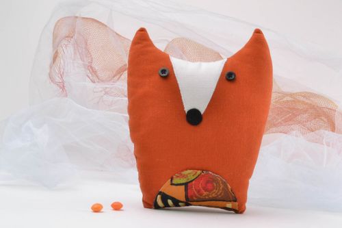 Volpina di peluche fatta a mano pupazzo di peluche giocattolo di peluche - MADEheart.com