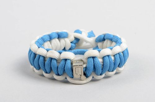 Survival bracelet braided bracelet parachute cord bracelet designer gift for men - MADEheart.com