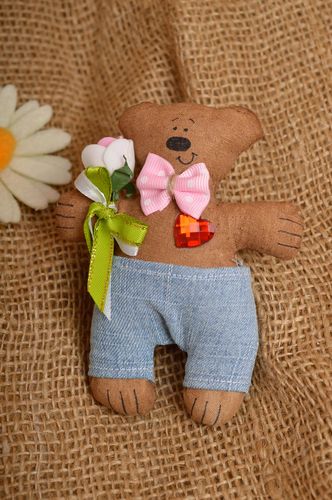 Magnet frigo fait main Aimant frigo ours en coton Décoration cuisine originale - MADEheart.com