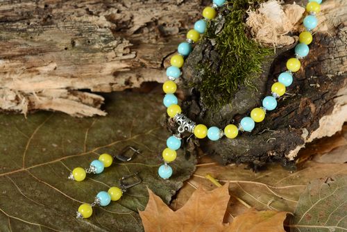 Colar e brincos de cerâmica feitos à mão  - MADEheart.com