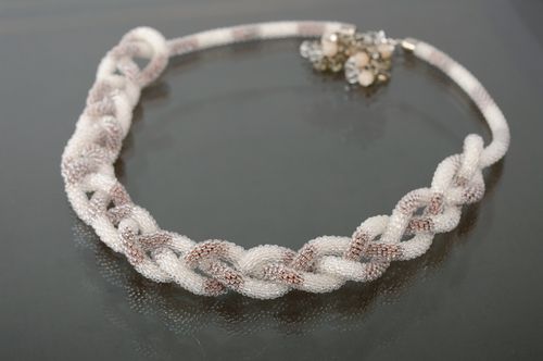 Handmade beaded lariat necklace - MADEheart.com