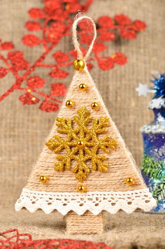 Déco arbre de Noël fait main Art et décoration Objet à suspendre Cadeau original - MADEheart.com
