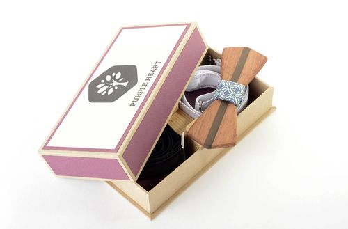 Originelle Fliege aus Holz handmade Accessoire für Männer Krawatte Fliege - MADEheart.com
