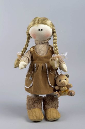 Puppe handgemacht Designer Puppe modisch Designer Geschenk Stoff Spielzeug  - MADEheart.com