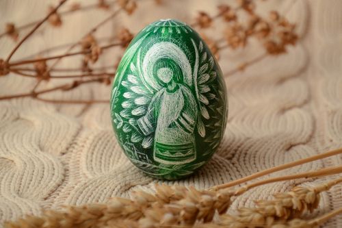 Handmade Easter egg painted with aniline dyes - MADEheart.com