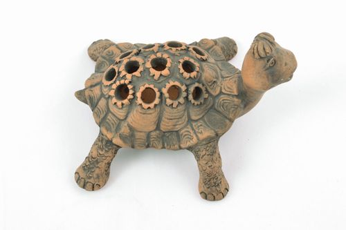 Clay pencil holder Turtle - MADEheart.com