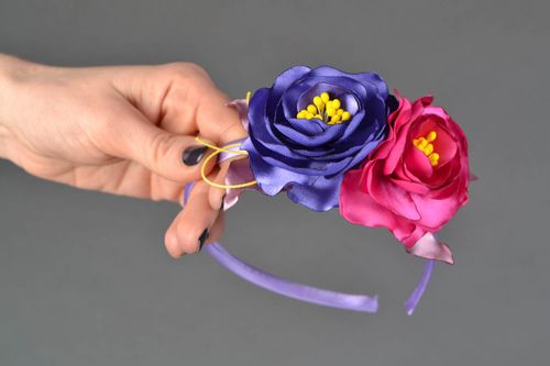 Beautiful bright floral headband - MADEheart.com