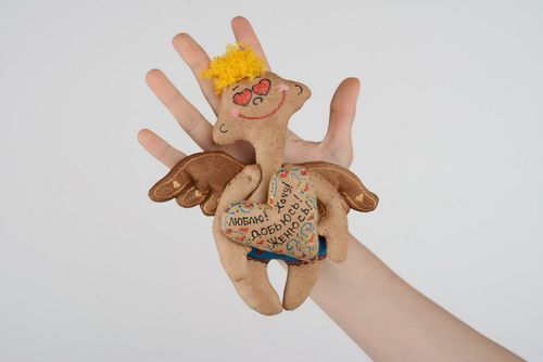 Imã para frigorífico artesanal Anjo apaixonado - MADEheart.com