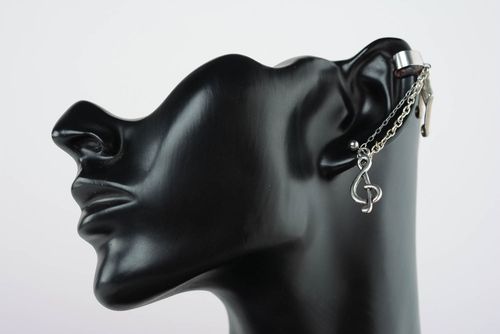 Metal cuff earrings Sonata - MADEheart.com