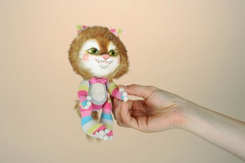 Toy made of papier-mache Kitten - MADEheart.com