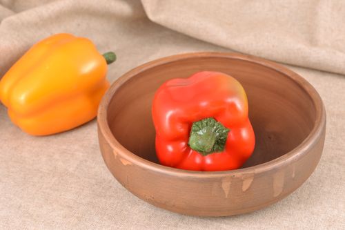 Ceramic bowl for first and second courses 0.6 l - MADEheart.com