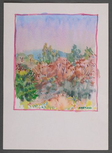 Bild in Aquarell Transkarpatien - MADEheart.com
