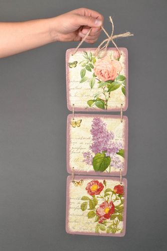 Handgemachtes Wandbild Decoupage - MADEheart.com