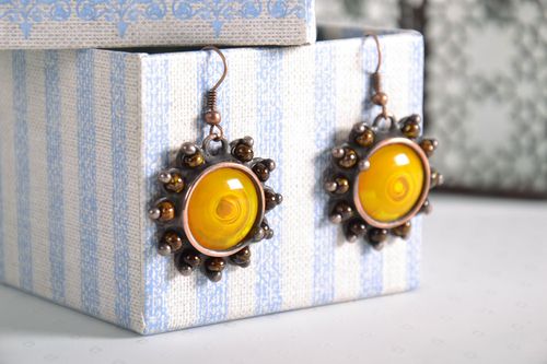 Stained glass earrings - MADEheart.com