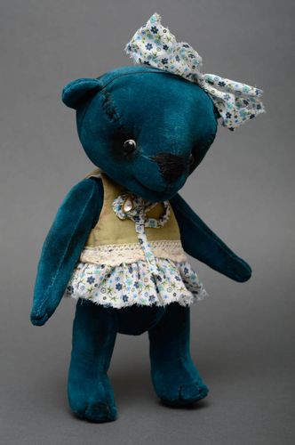 Collectible toy bear in vintage style - MADEheart.com